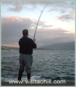 Fishing off rocks, Achill Island