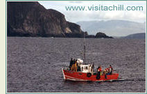 Fischerboot, Achill Island, Irland