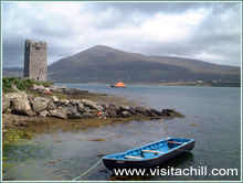 Tour de Kildavnet, île d'Achill, Irlande