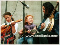 Musiker in der Scoil Acla, Achill Island