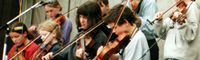 Musicians at Scoil Acla, Achill Island, Ireland