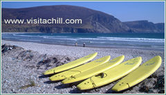 Surfbretter bei Keel, Achill Island